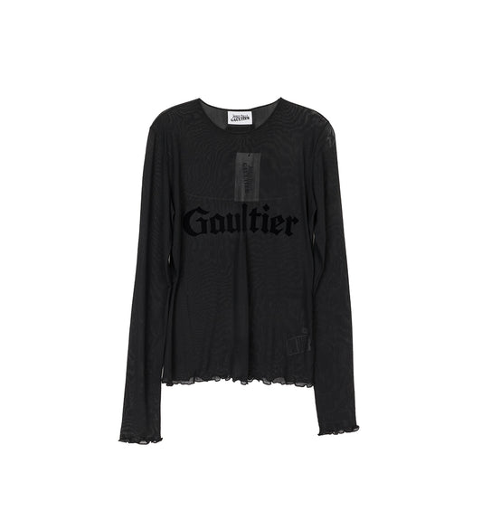 TATTOO COLLECTION THE GAULTIER TOP BLACK