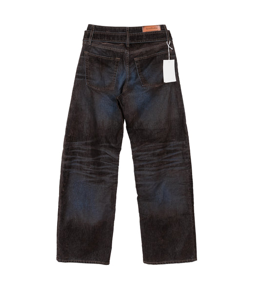 PAGE DENIM USED FLOCK BROWN/BLUE