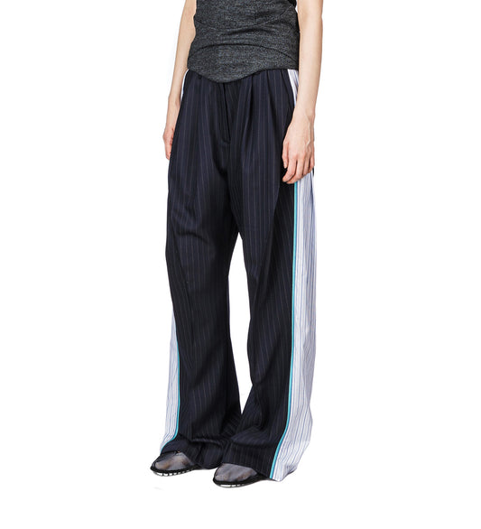 CAUDA PLEATED TROUSER NAVY/CHALK WHITE