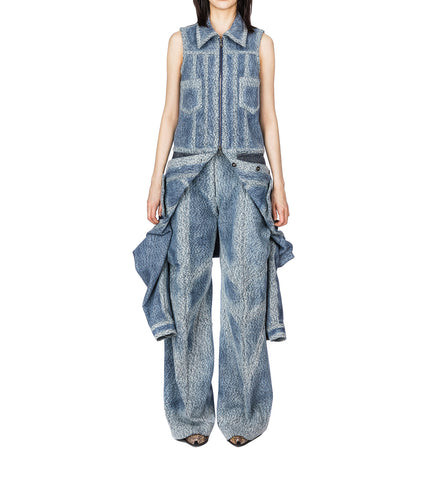 CENTENNIAL DENIM TROUSER INDIGO/WHITE