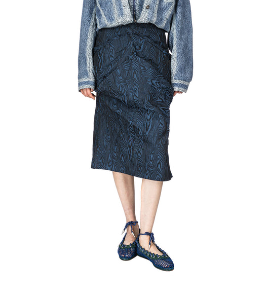 CALAMANCO SKIRT DAKOTA BLUE