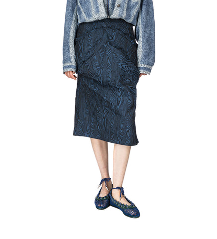 CALAMANCO SKIRT DAKOTA BLUE