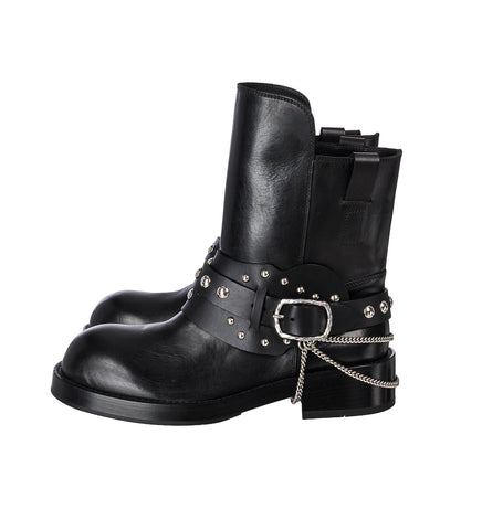 BOA SHORT RIDING BOOTS BLACK