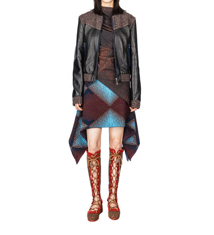 KONRAD LEATHER JACKET OIL BLACK