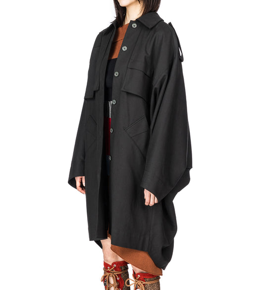 STATSINGER COAT WASHED ANTHRACITE