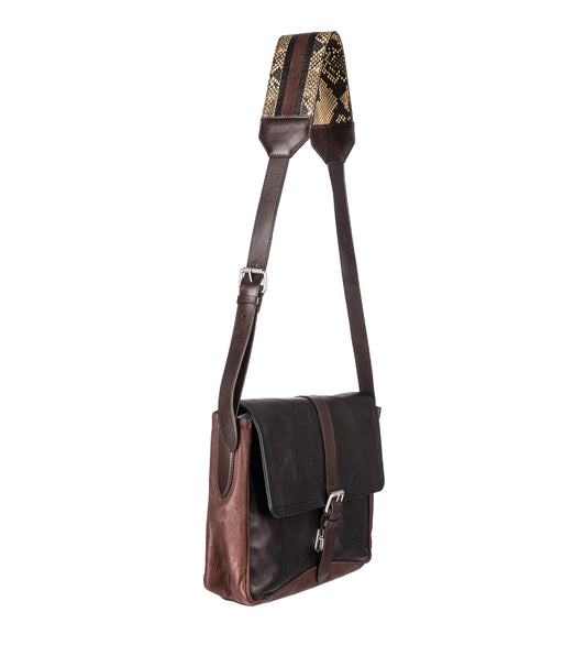 LEATHER CROSSBODY BAG BLACK