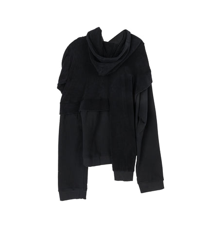 AFTERCARE ZIP UP HOODIE BLACK