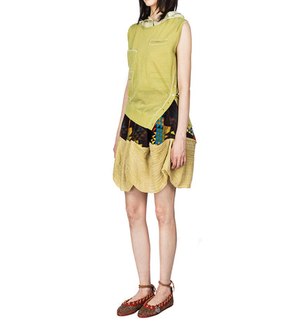 EVELYN SKIRT MULTI ABSTRACT CHECK
