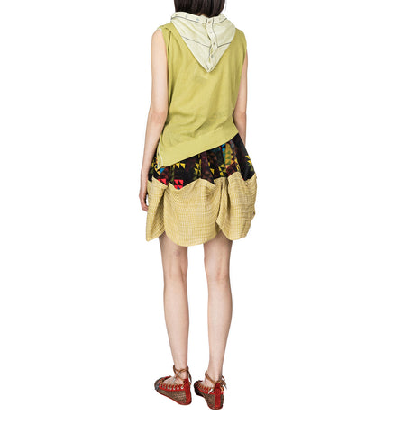 EVELYN SKIRT MULTI ABSTRACT CHECK