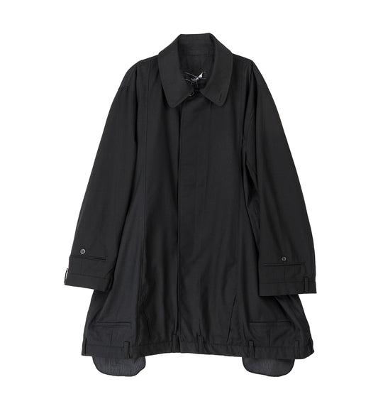 USD TRENCH COAT BLACK WOOL