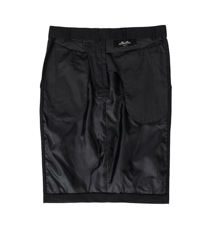 MIDI SUIT PANTS SKIRT APRON BLACK