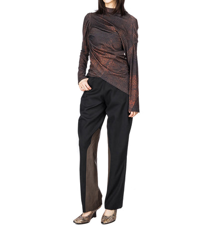 KIKO KOSTADINOV X THE DANTE COLLECTION DANTE RIDING TROUSERS BLACK/CEDAR