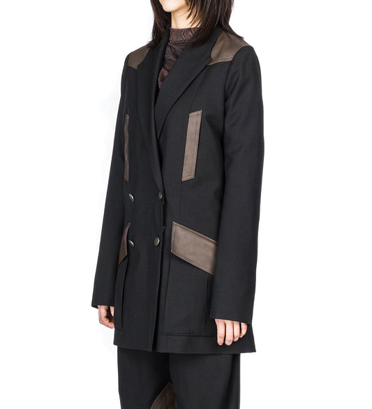 KIKO KOSTADINOV X THE DANTE COLLECTION DANTE RIDING JACKET BLACK/CEDAR