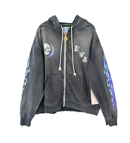 HAVEN ZIP-UP HOODIE BLACK
