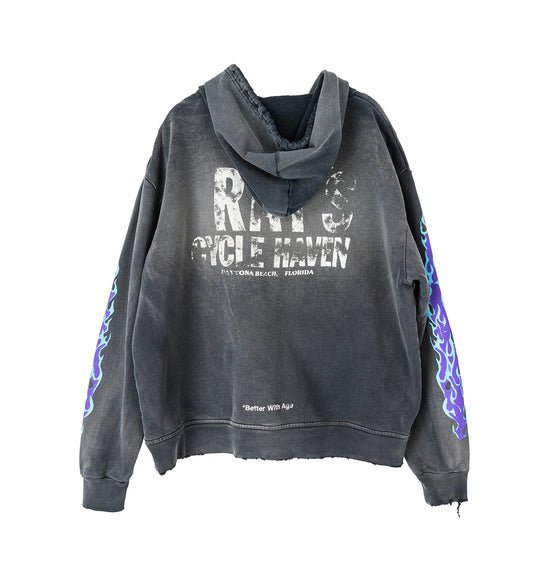 HAVEN ZIP-UP HOODIE BLACK