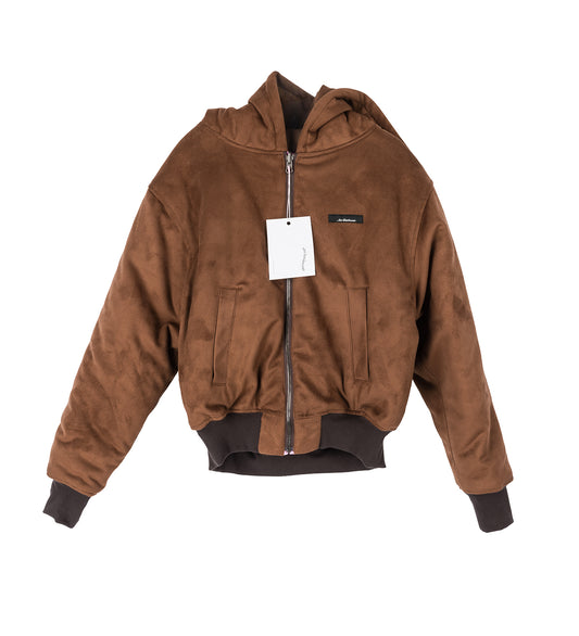 BALLOON BOMBER JACKET PINK DOT/BROWN