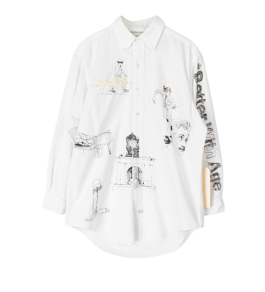 GENE BUTTON DOWN SHIRT WHITE