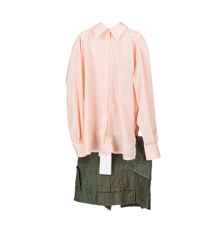 DARA DRESS SALMON/GREEN