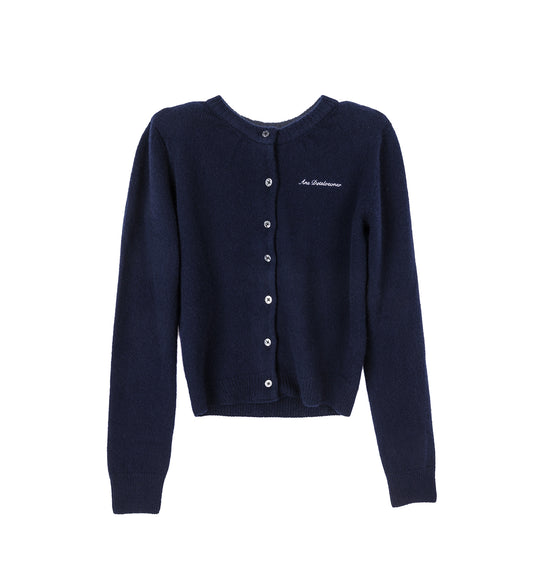 SHOULDER CARDIGAN NAVY