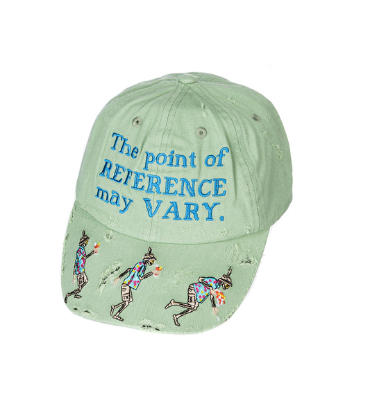 THE POINT OF REFERENCE MAY VARY DADDY BASEBALL HAT FADED GREEN