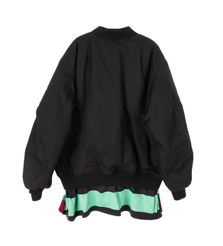 RUGBY SKIRT MA-1 BOMBER BLACK