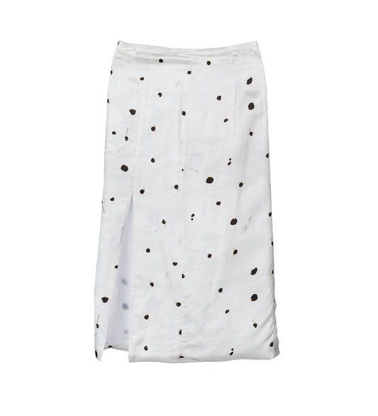 POLKA DOT SKIRT GREY