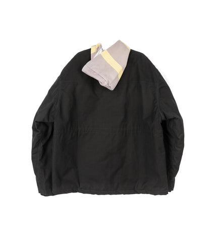 RUGBY HOOD WORK JACKET BLACK