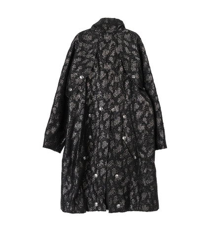 KORMOS MILITARY COAT GLITTER BLACK/NIGHT BLACK