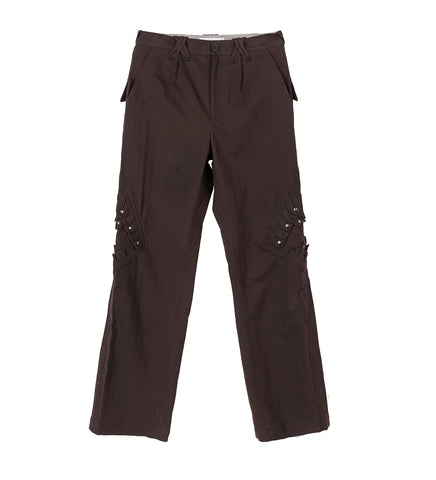 ESTIKE TROUSER WOOD BROWN