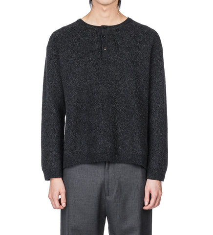 MIDAS HENLEY KNIT SWEATER DARK GREY
