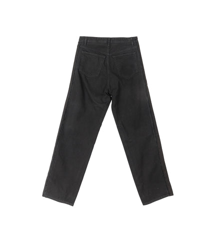 DETERIORATE JEAN SOLID BLACK