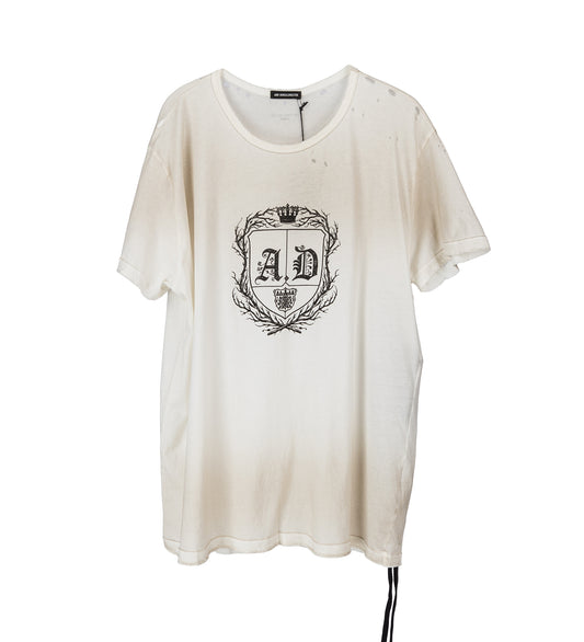 IDAR AD EMBLEM CROPPED T-SHIRT CHALK