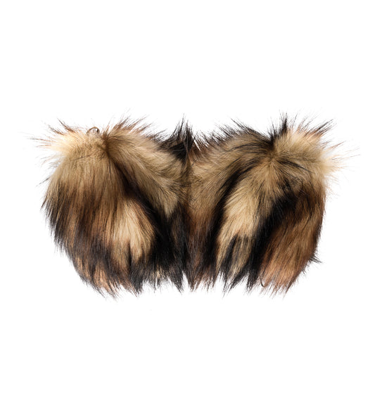 FAUX FUR BANDEAU NATURAL