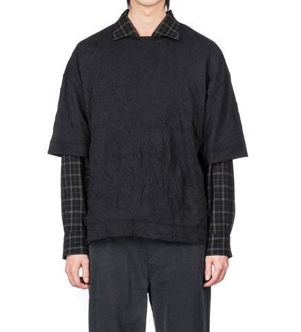 TOTTI CRINKLED T-SHIRT BLACK