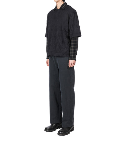 TOTTI CRINKLED T-SHIRT BLACK