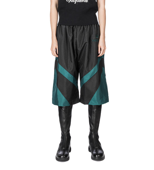 WINDBREAKER SHORTS BLACK GREEN