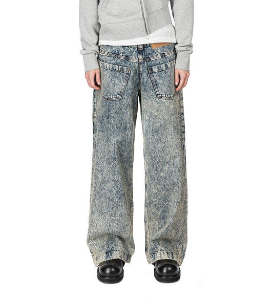 BACKWARDS JEANS BLUE