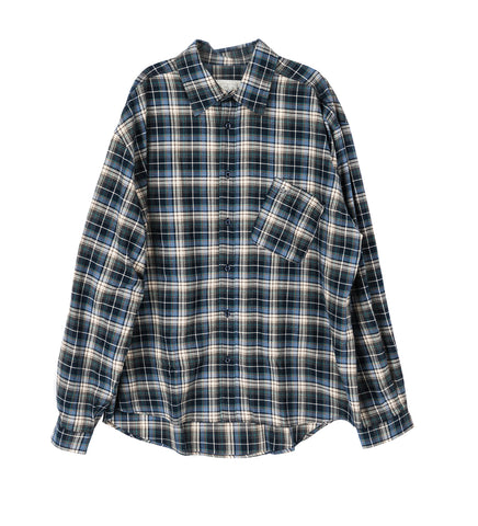 BLUE PLAID SHIRT BLUE