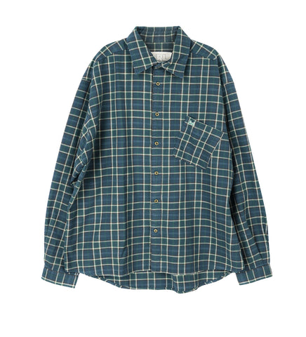 PLAID OVERSHIRT GREEN