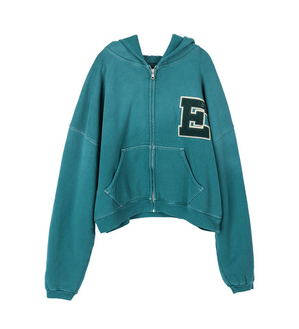 LETTERMAN HOODIE GREEN
