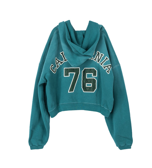 LETTERMAN HOODIE GREEN