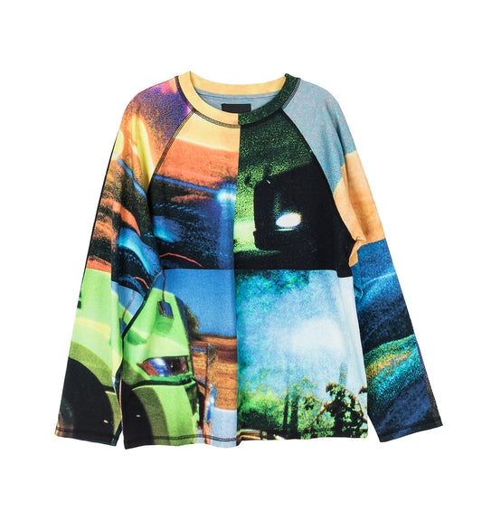 COLLAGE LS TEE PRINT