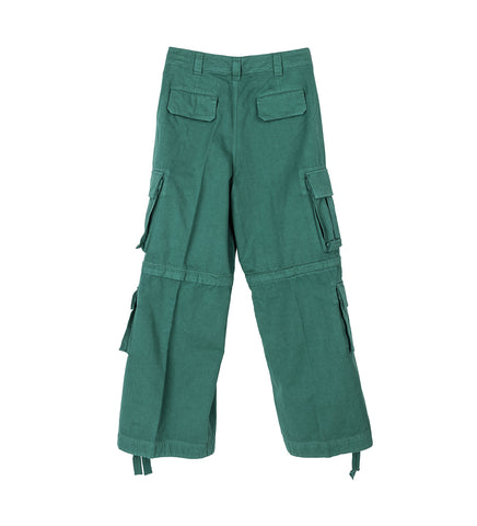 ZIP-OFF CARGO PANTS GREEN