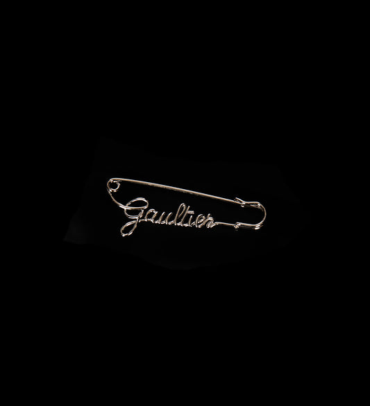 "GAULTIER" SAFETY PIN SILVER