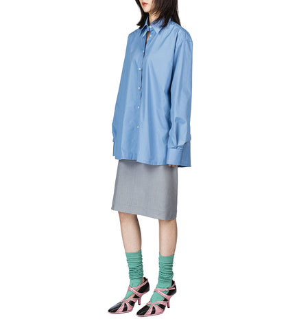 DARA DRESS BLUE/GREY