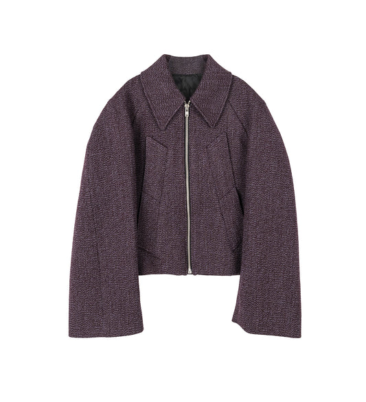 MANTEAU BLOUSON LAINE PURPLE