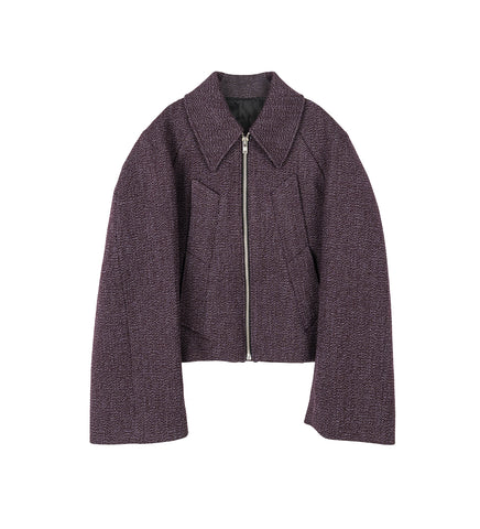 MANTEAU BLOUSON LAINE PURPLE