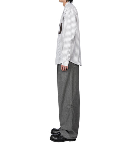 VECA PANELLED SHIRT KHAKI/BEIGE