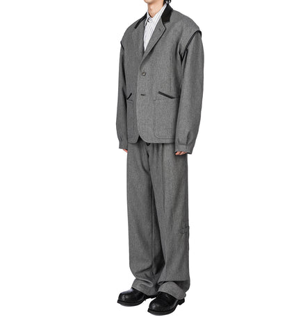 KIKO KOSTADINOV X THE DANTE COLLECTION DANTE TAILORED TROUSER STONE GREY