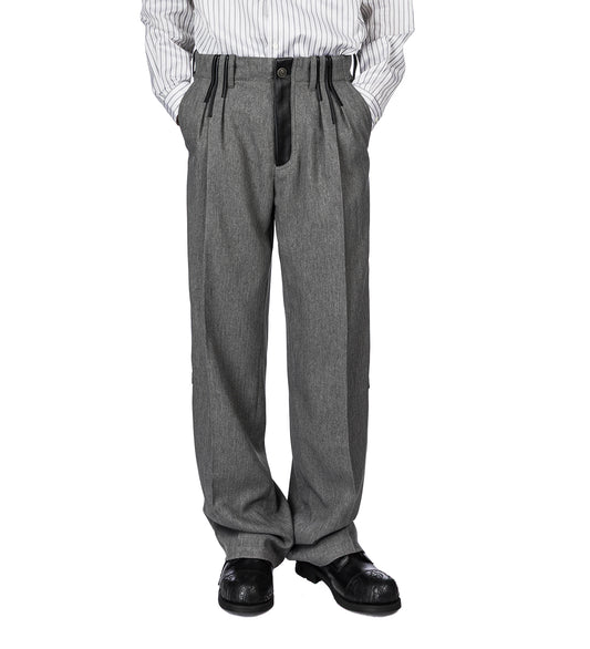 kiko kostadinov xolo pleated trouser グレー KIKO KOSTADINOV MEN – ADDICTED